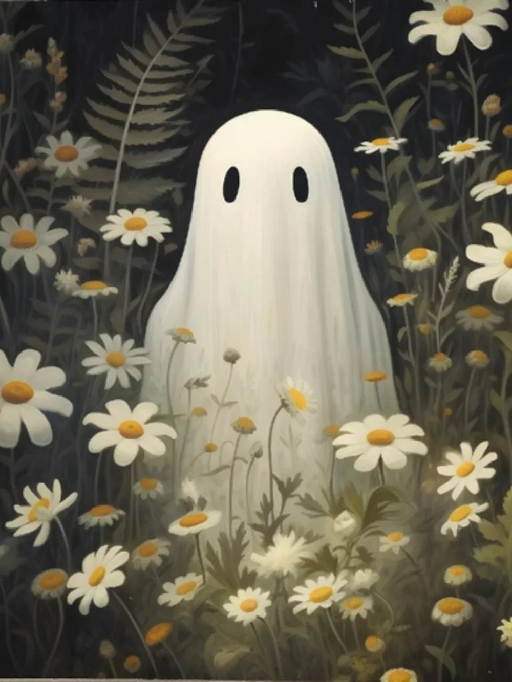 Halloween Ghost Framed Picture